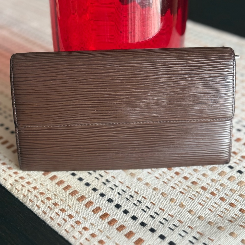 Louis Vuitton Dark Brown Leather Wallet